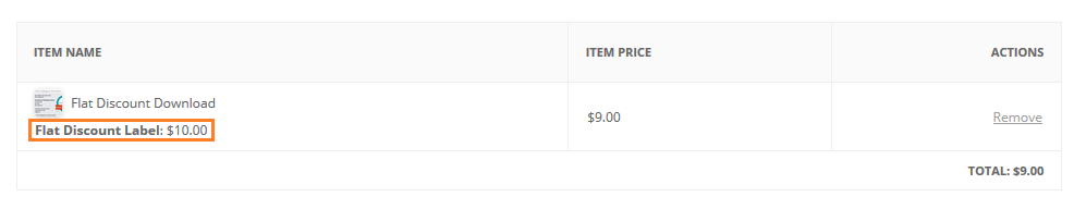 EDD Category Discount - Checkout page